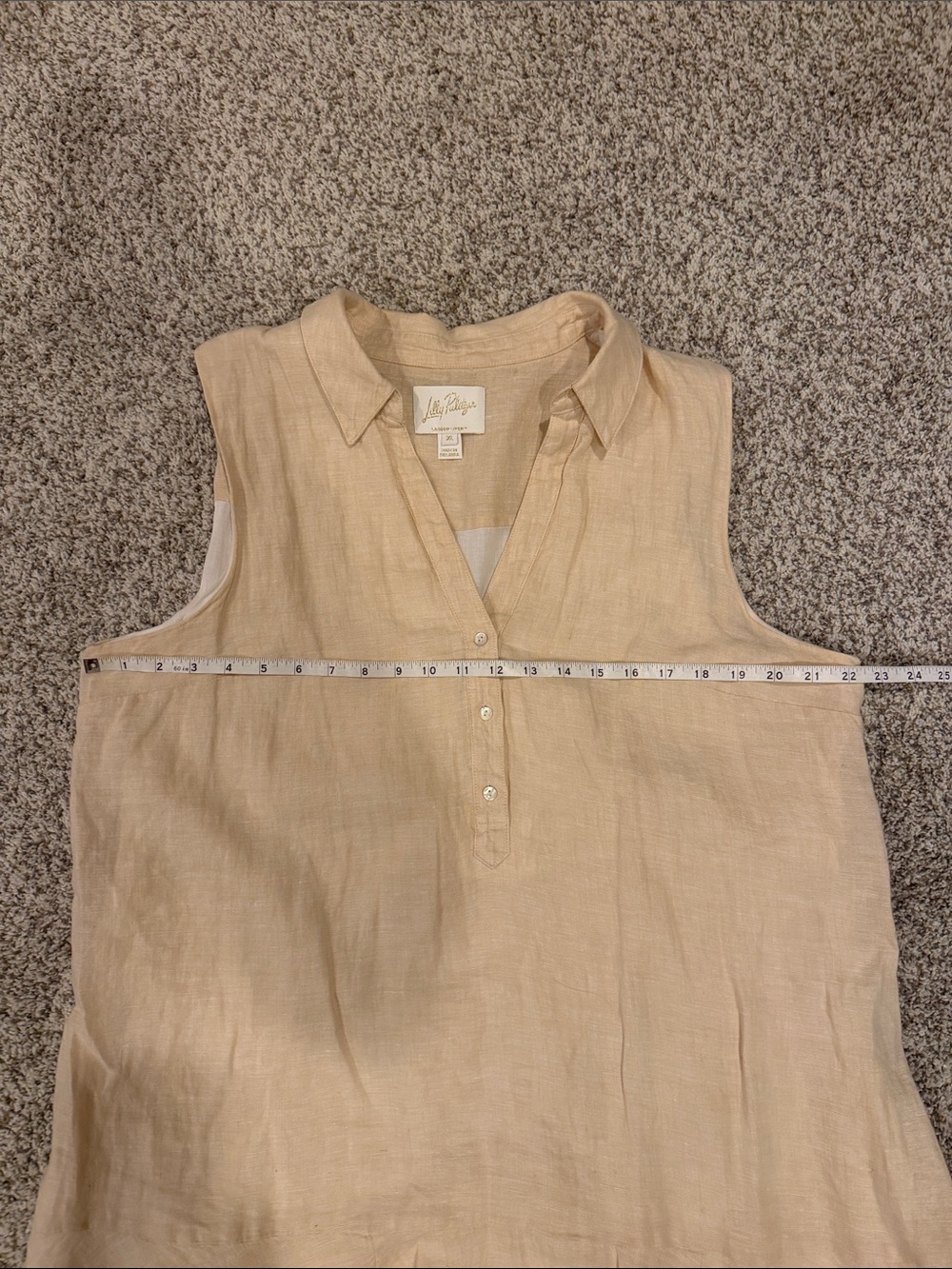Lilly Pulitzer “Lagoon Linen” Sleeveless Linen Tunic/Dress - Picture 5 of 7